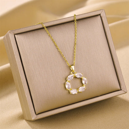 Necklace | SN334 | Crystal Starlight Gold