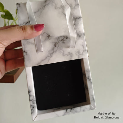 Premium Jewelry Box | Marble White