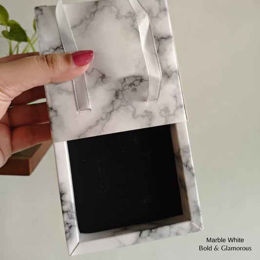 Premium Jewelry Box | Marble White