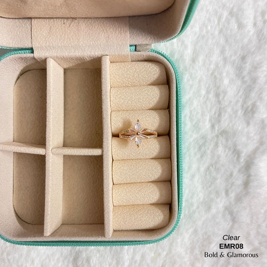 Diamond Cut Ring | EMR08 | Clear