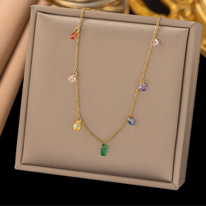 Necklace | SN199 | Rainbow Drop