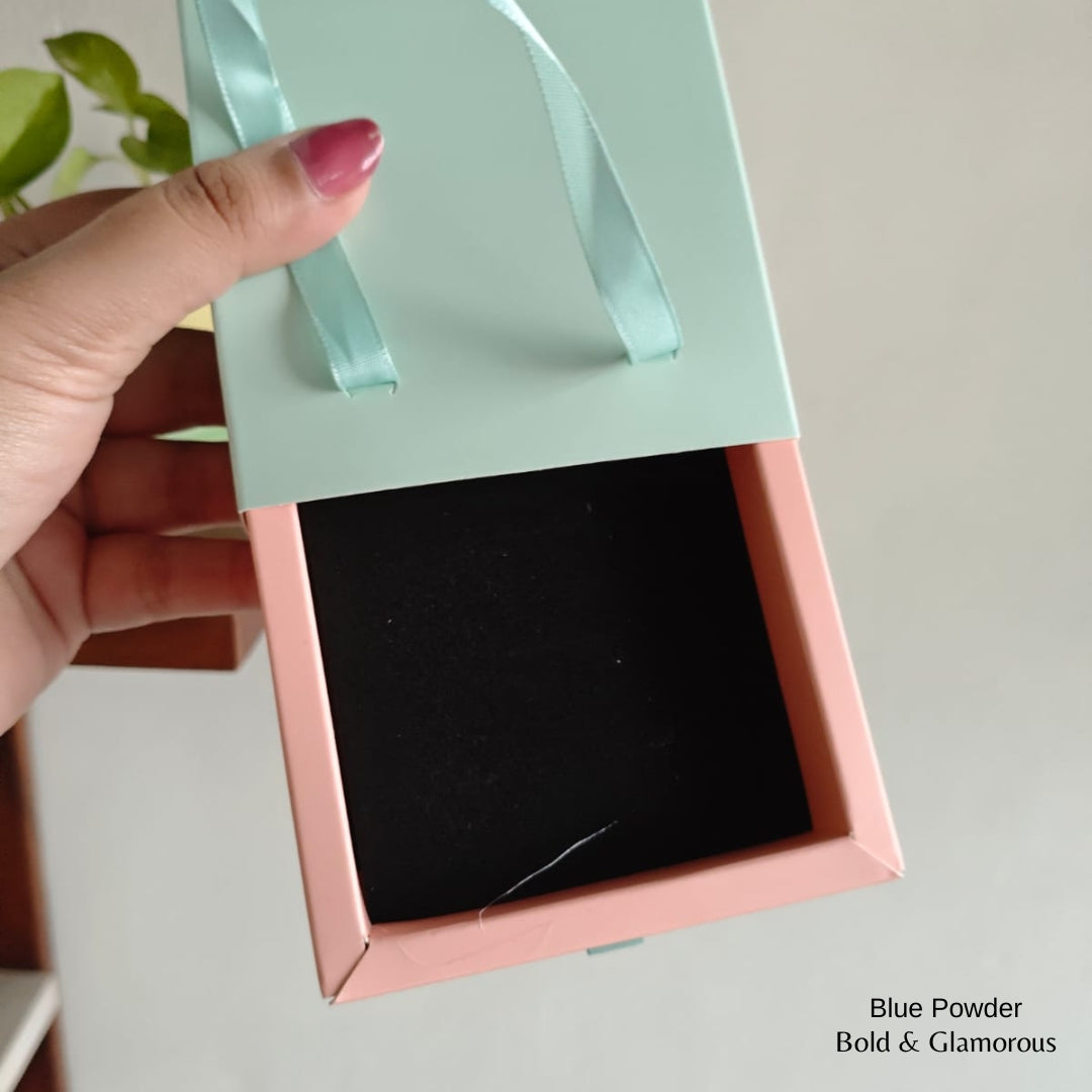 Premium Jewelry Box | Blue Powder