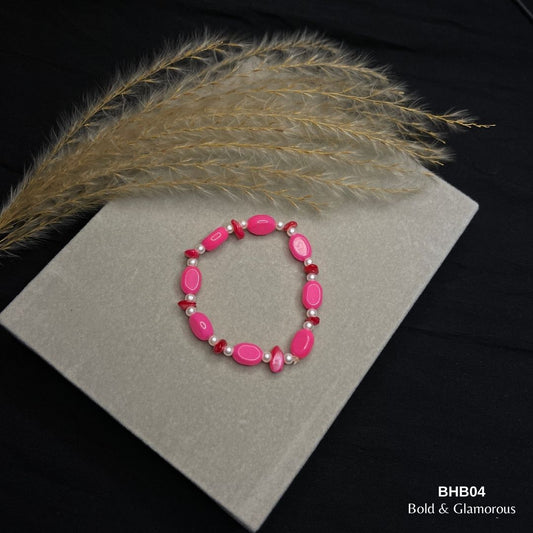 Beaded Bracelet | BHB04 | Pink