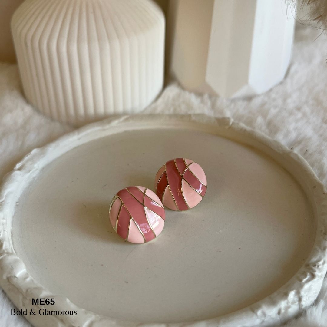 Stud Earring | ME65 | Bekka | Pink