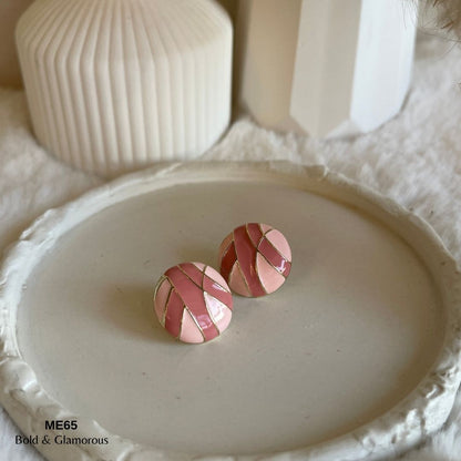 Stud Earring | ME65 | Bekka | Pink