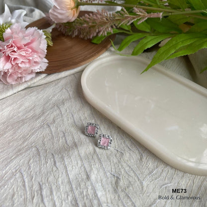 Stud Earring | ME73 | Clair | Silver