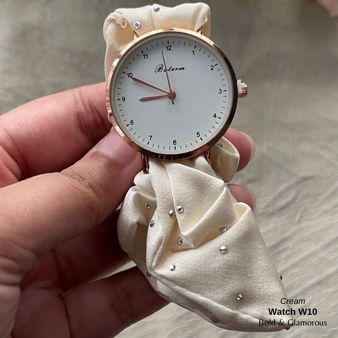 Scrunchie Watch | W10 | Cream