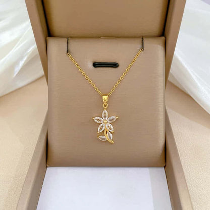 Necklace | SN233 | Stone Flower
