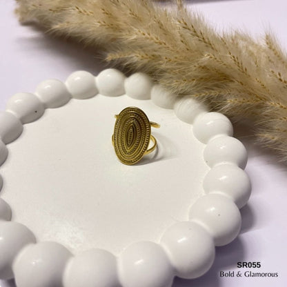 Statement Ring | SR055 | Gold