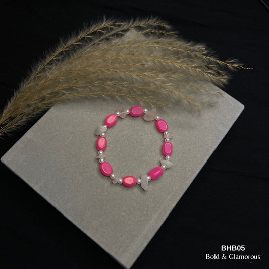 Beaded Bracelet | BHB05 | Pink