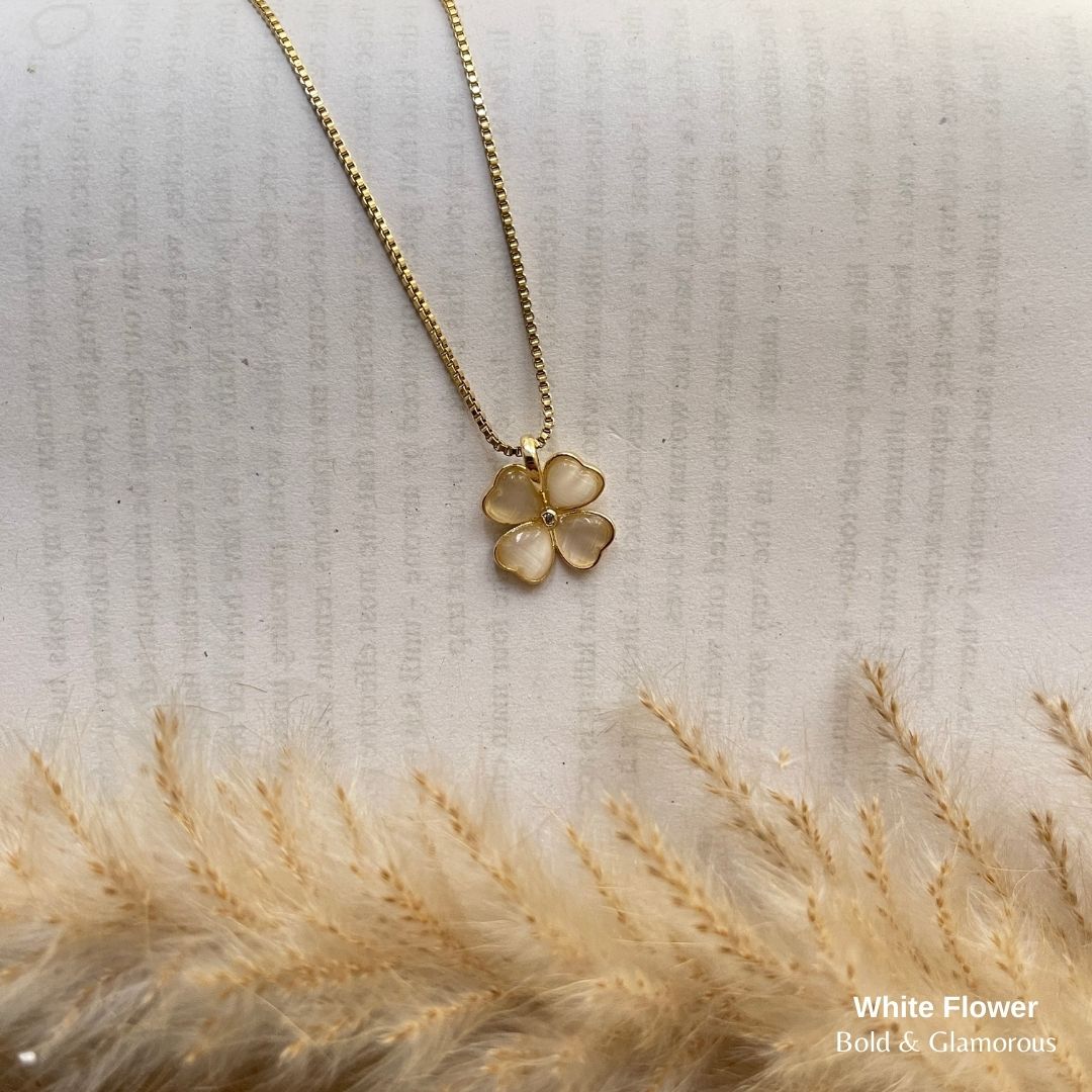 Necklace | SN109 | White Flower