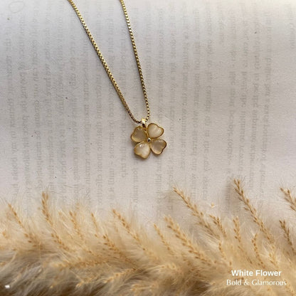 Necklace | SN109 | White Flower