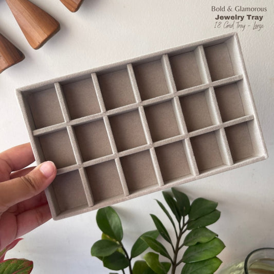 Jewelry Tray | Large | 18 Grid Tray