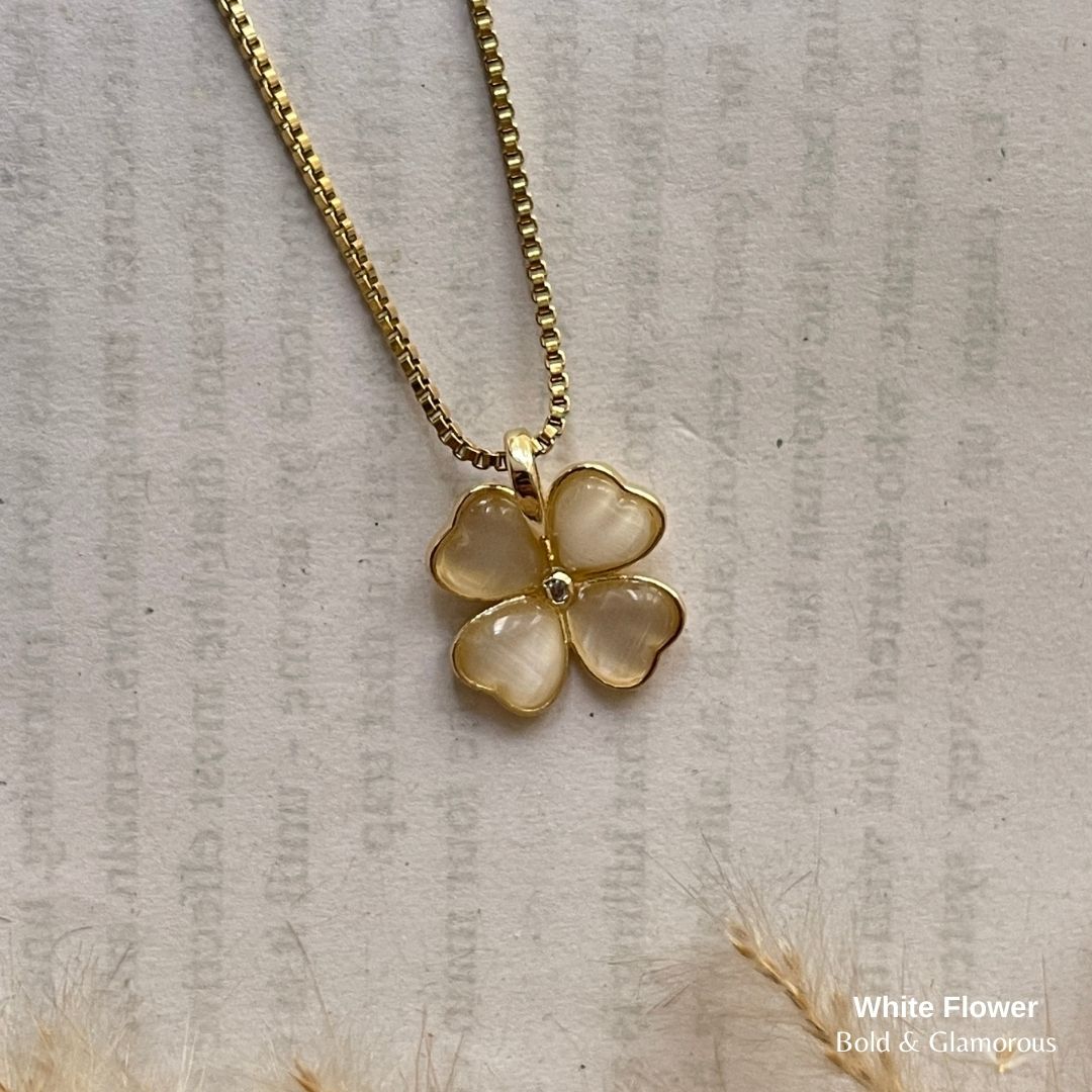 Necklace | SN109 | White Flower