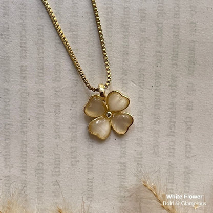 Necklace | SN109 | White Flower