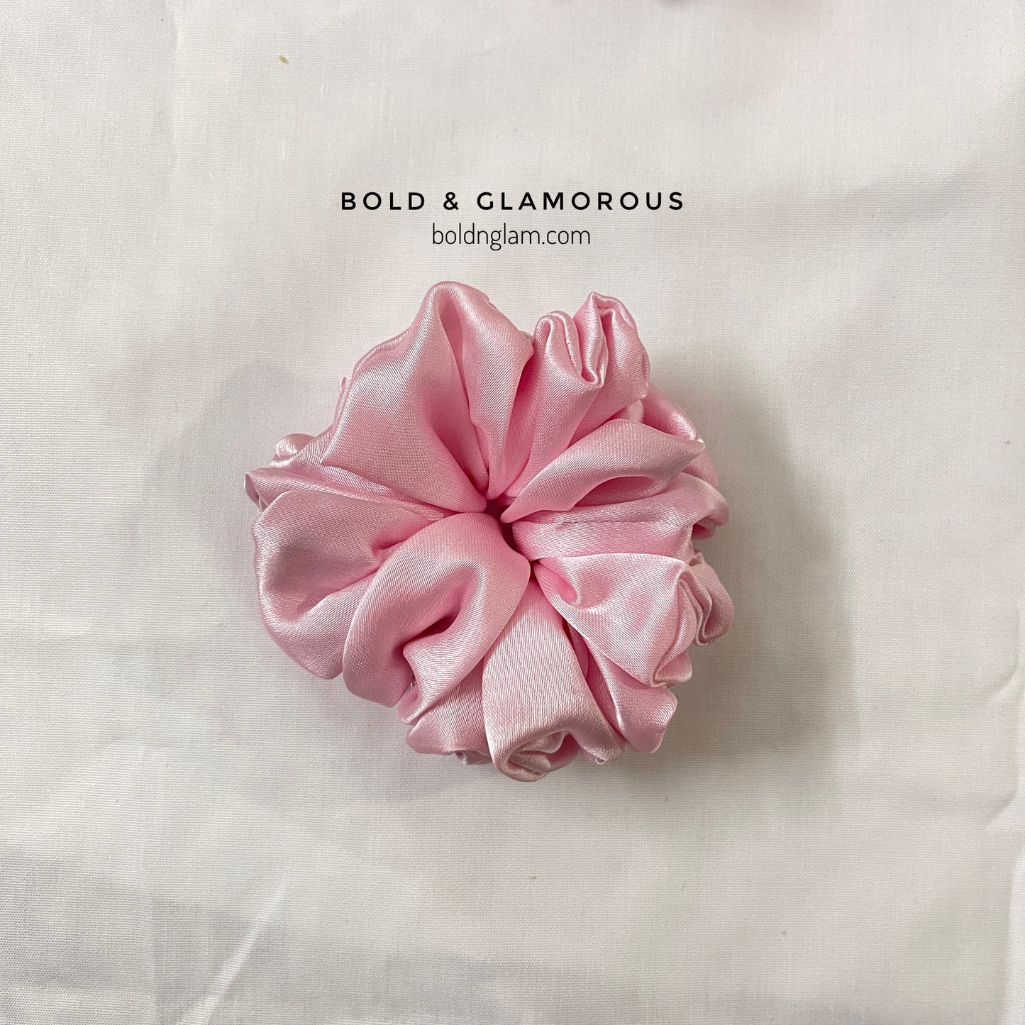 Japanese Silk Scrunchies #17 Blush Pink