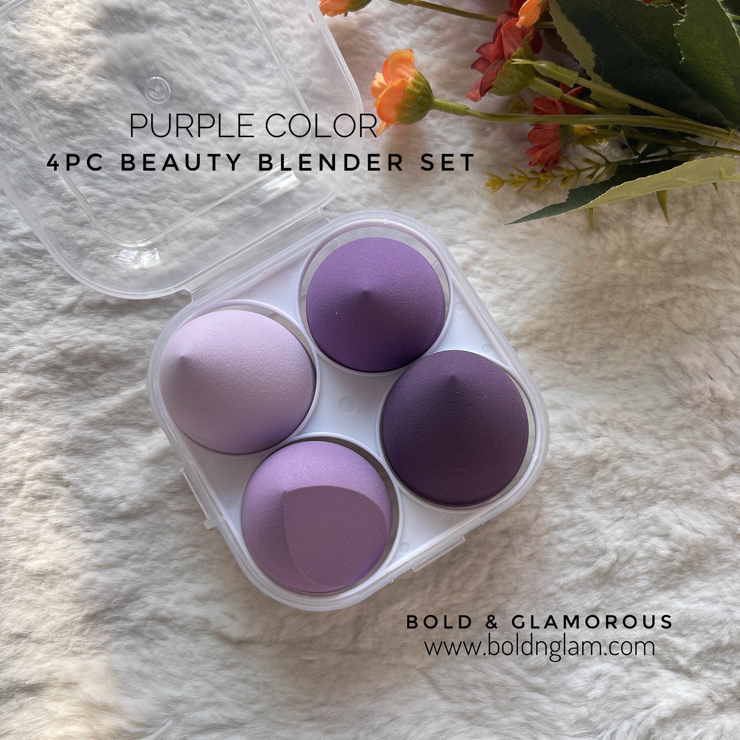 4PC Beauty Blender Set | Purple