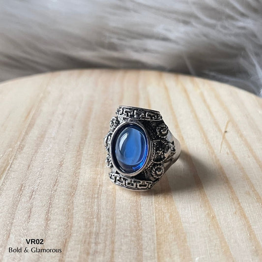 Vintage Ring | VR02 | Crystal Blue