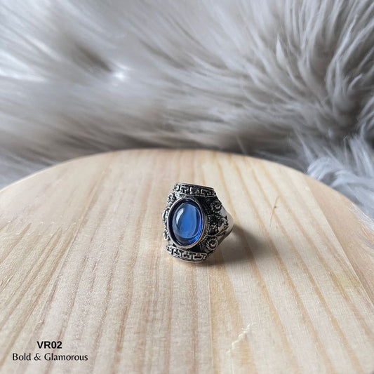 Vintage Ring | VR02 | Crystal Blue