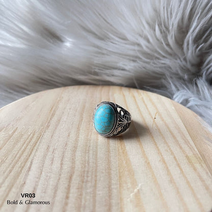 Vintage Ring | VR03 | Aqua Blue