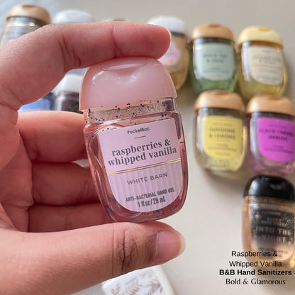 Bath and Body Works Hand Sanitizers | Raspberries & Whipped Vanilla