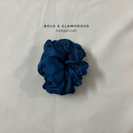 Japanese Silk Scrunchies #18 Royal Blue