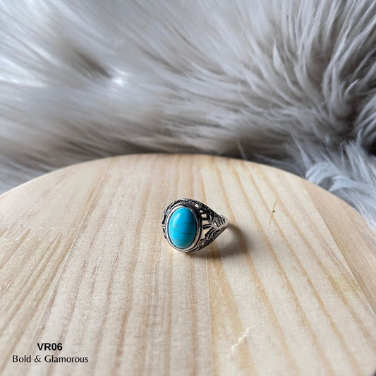Vintage Ring | VR06 | Aqua Blue