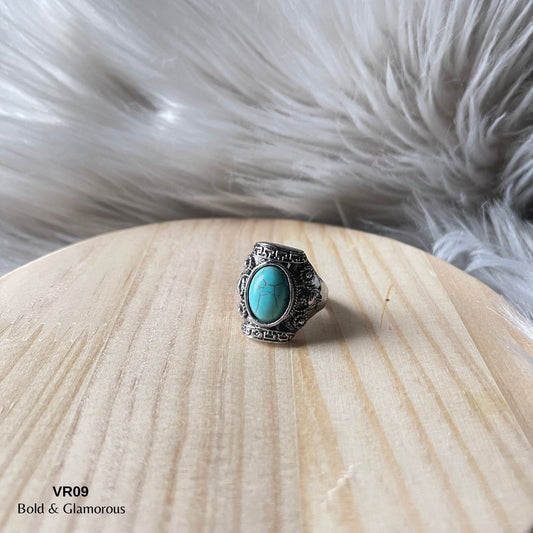 Vintage Ring | VR09 | Aqua Blue