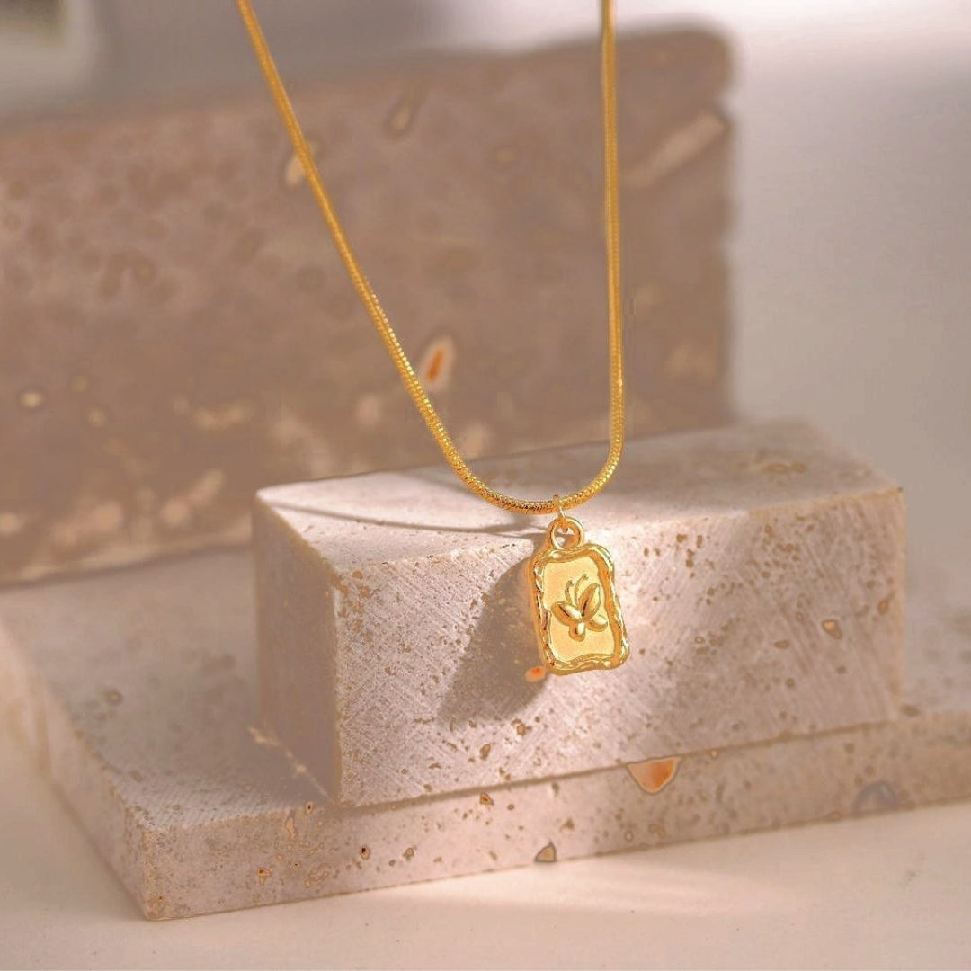 Necklace | SN205 | Framed Butterfly