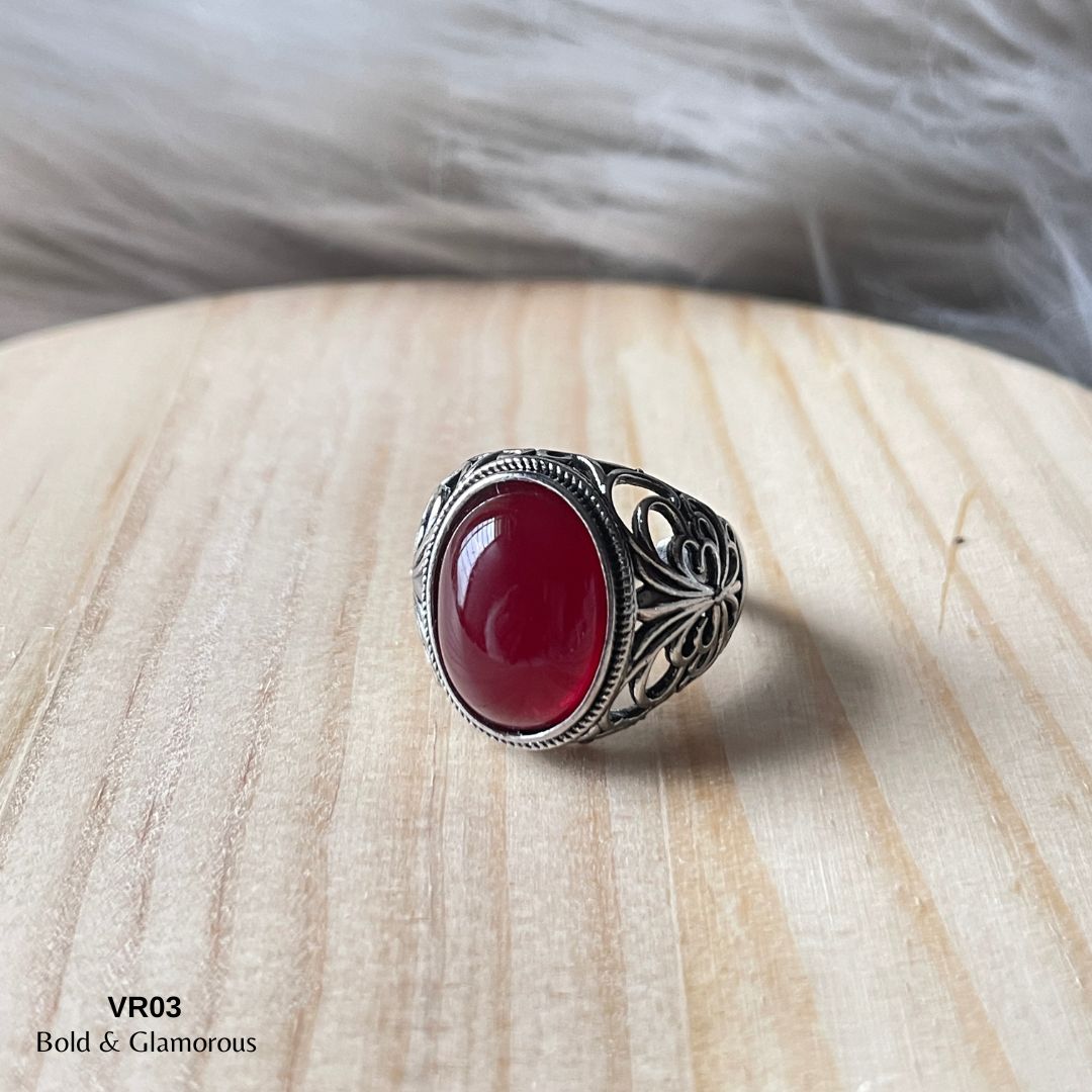 Vintage Ring | VR03 | Blood Red