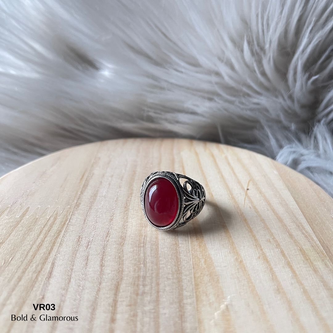 Vintage Ring | VR03 | Blood Red