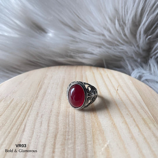 Vintage Ring | VR03 | Blood Red