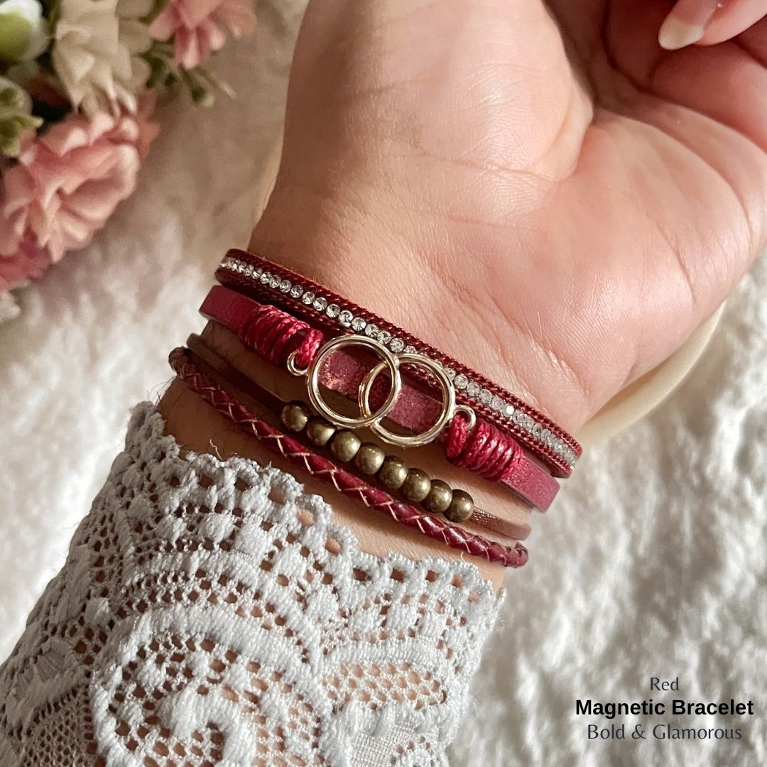 Magnetic Bracelet | MB01 | Red