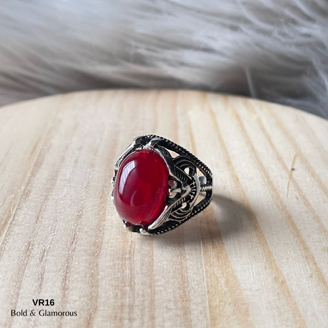Vintage Ring | VR16 | Blood Red