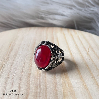Vintage Ring | VR16 | Blood Red