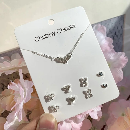 Silver Crystal Rhinestone Jewelry | Set #5