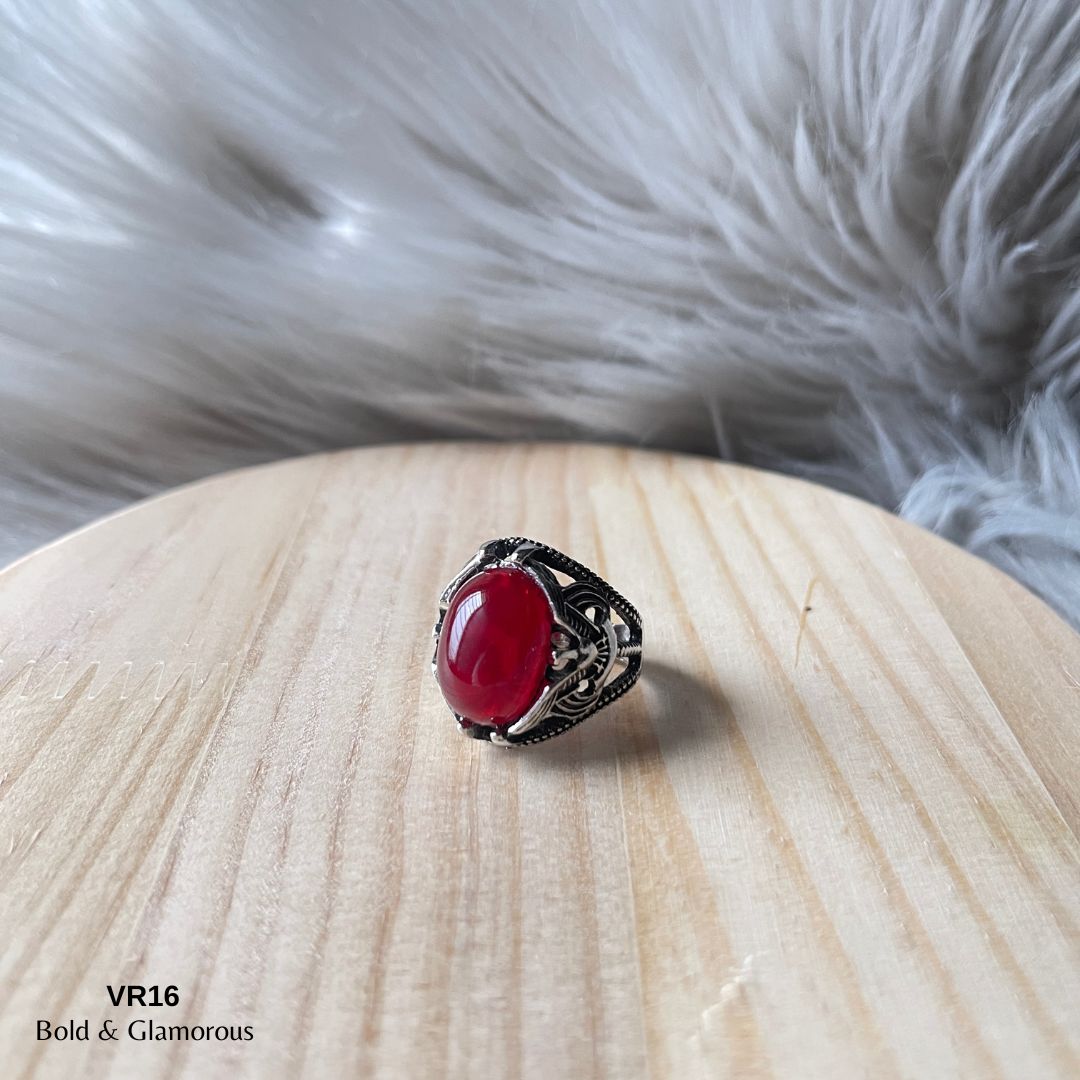 Vintage Ring | VR16 | Blood Red