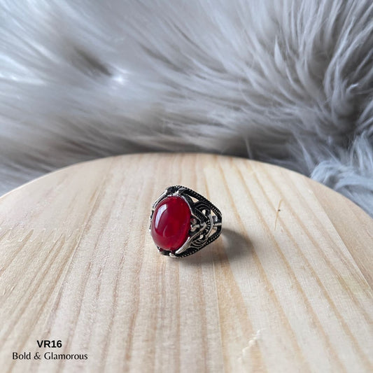 Vintage Ring | VR16 | Blood Red