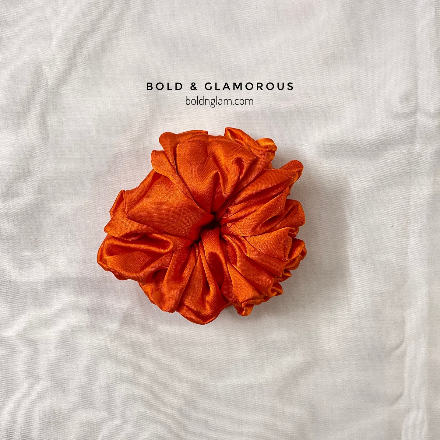 Japanese Silk Scrunchies #12 Orange