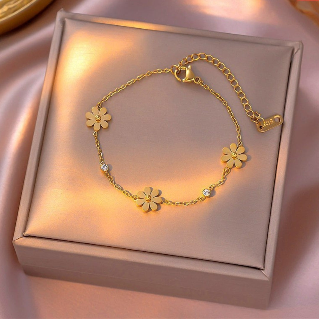 Chain Bracelet | SSCB053 | Daisy Stone