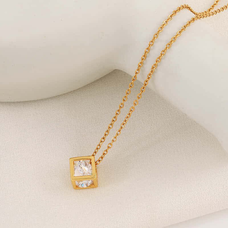 Necklace | SN159 | Cube Crystal