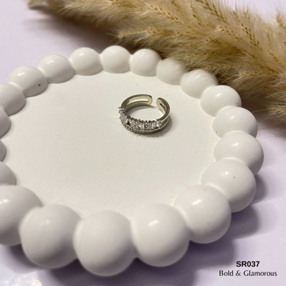Double Deck Ring | SR037 | Silver