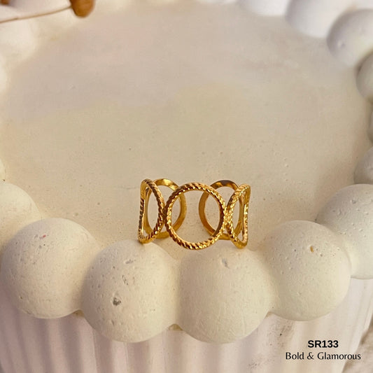Statement Ring | SR133 | Gold