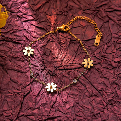 Chain Bracelet | SSCB053 | Daisy Stone