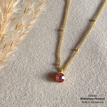 Necklace | SN95 | Birthstone | October