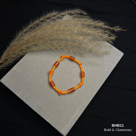 Beaded Bracelet | BHB11 | Orange