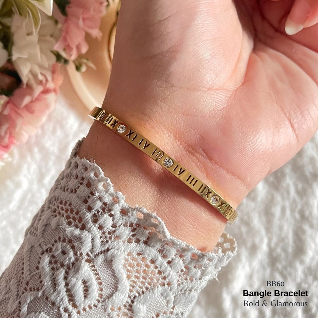Bangle Bracelet | BB60 | Gold