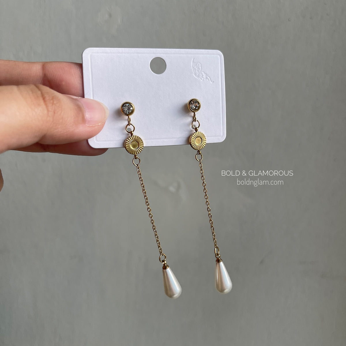 Statement Earring | STE122 | Tassel Pearl