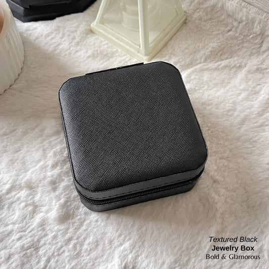 Jewelry Box (Travel Size) - Textured Black