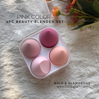 4PC Beauty Blender Set | Pink